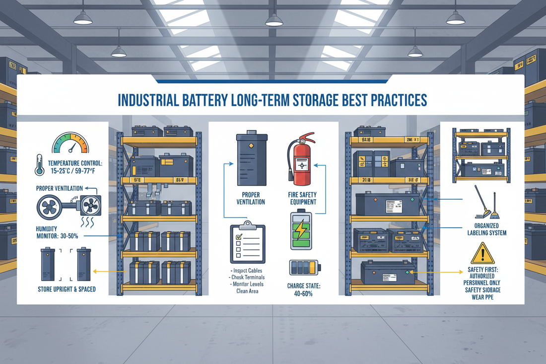 Best Practices for Long-Term Industrial Battery Storage