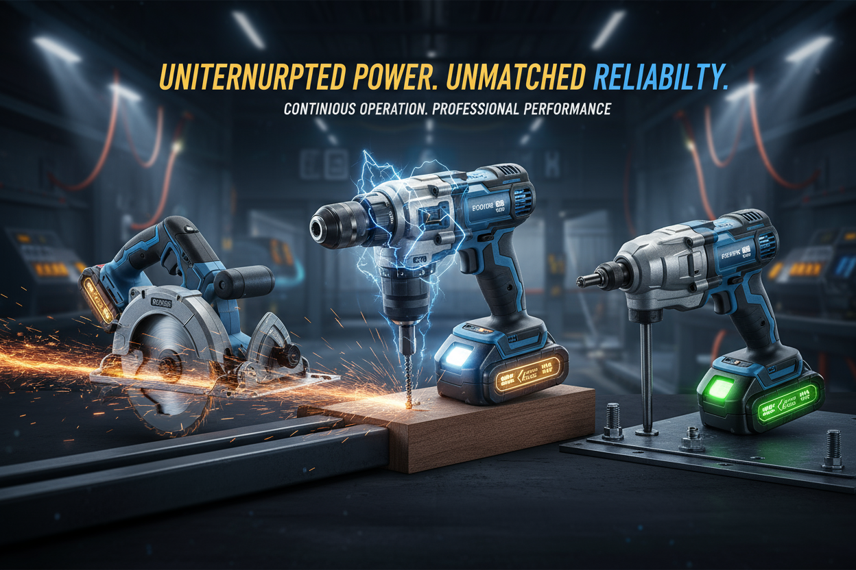 <strong>Power Tools：Reliable Energy for Continuous Operation</strong>